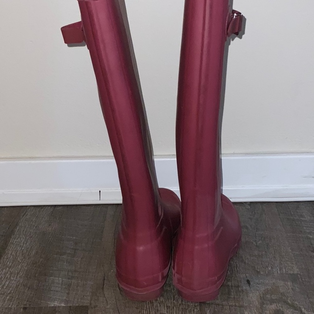 Rust/Dark Pink Hunter Boots - Picture 2 of 5
